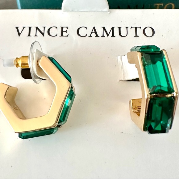 Vince Camuto Green Hoops - Picture 2 of 4